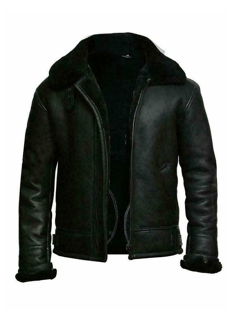 Stilla | Læderlook Slim Fit Kort Længde Fôret med Teddyfleece