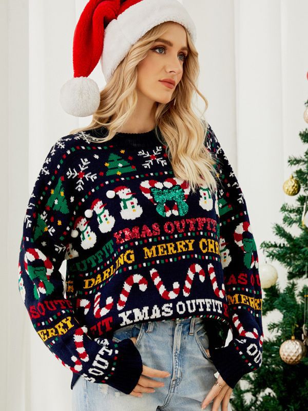 Stilla | Fake Jule-Strikpullover Kvinder Med Holiday Mønster