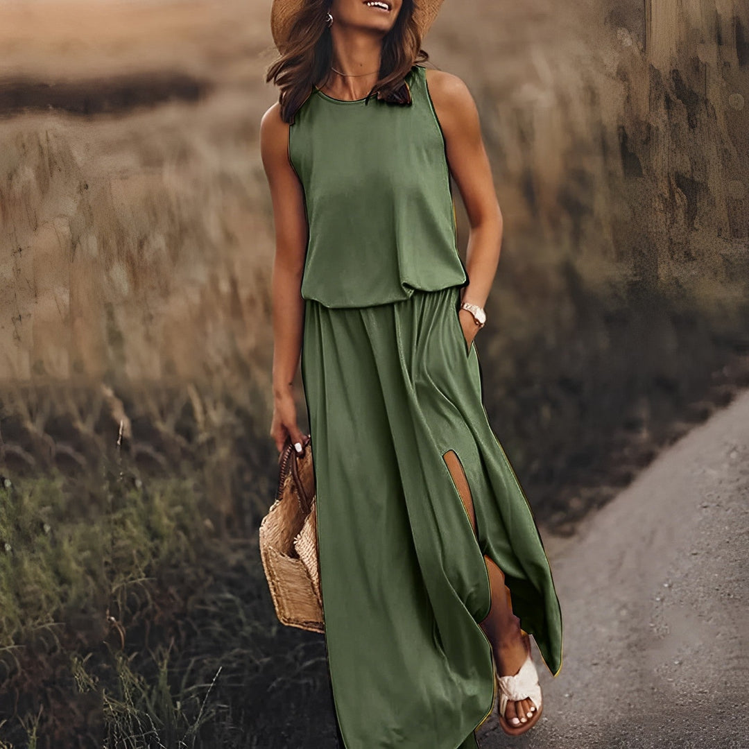 Stilla | Elegant farverigt kjole
