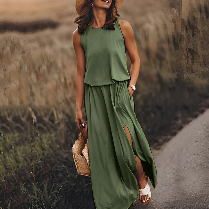 Stilla | Elegant farverigt kjole