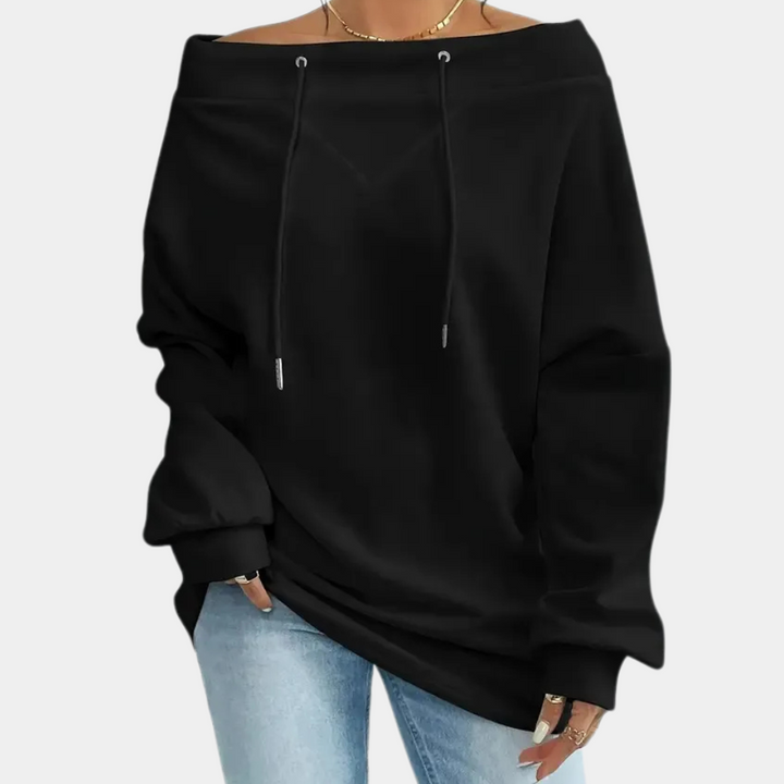 Stilla | Luksuriøs Sweatshirt med Udsat Skuldre til Kvinder