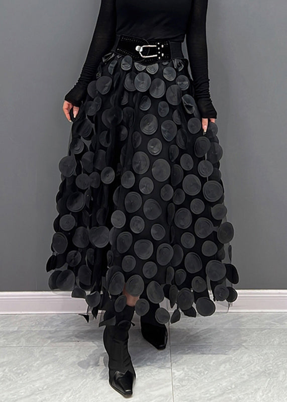 Stilla | Chic nederdel lavet af polka dot og tyl patchwork