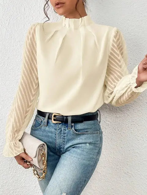 Stilla | Elegant Langærmet Bluse