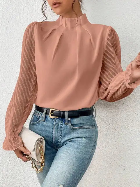 Stilla | Elegant Langærmet Bluse