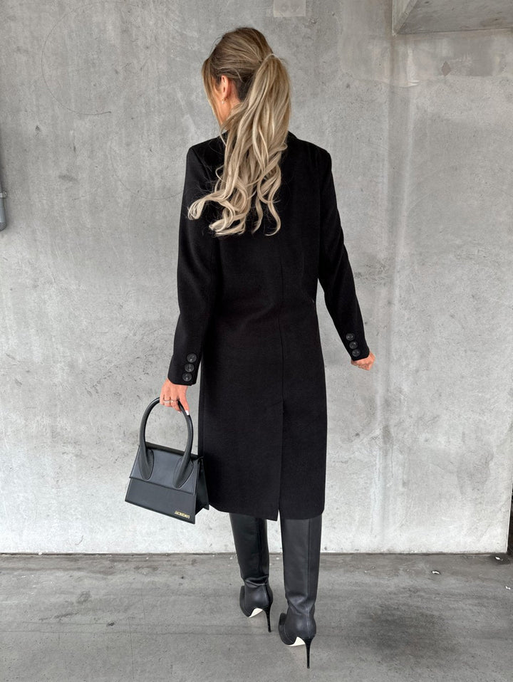Stilla | Elegant og Komfortabel Lang Jakke Frakke Damer Jesse
