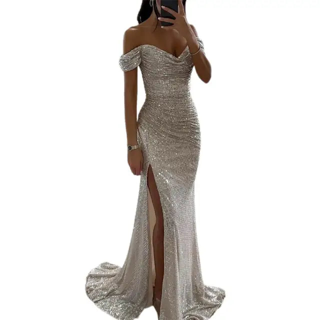 Stilla | Elegant aftenkjole med V-hals