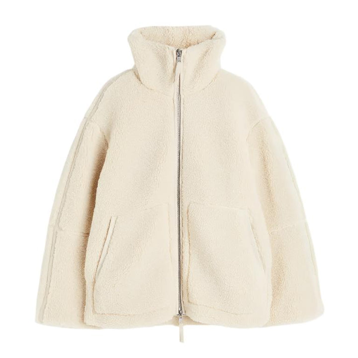 Stilla | Oversized Fleecejakke med Ståkrave