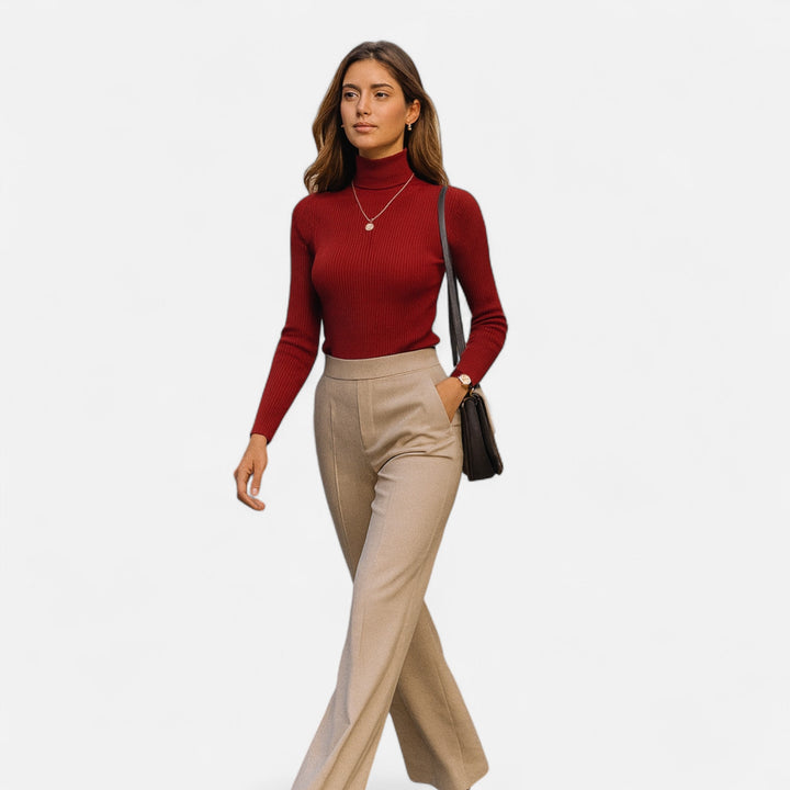 Stilla | Turtleneck Sweater Langærmet Ribbet