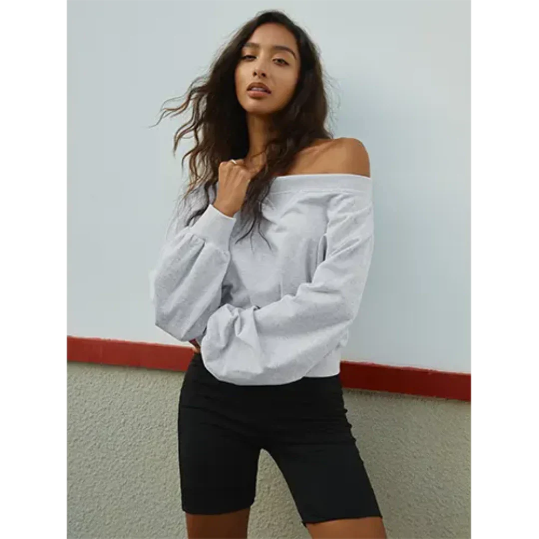 Stilla | Sweatshirt Med Kolde Skuldre Til Dame