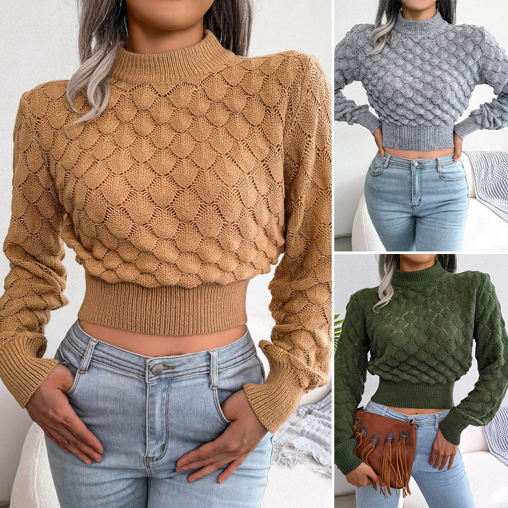 Stilla | Basic Pullover Med Lange Ærmer Til Kvinder