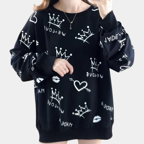 Stilla | Mønstret Sweater til Damer