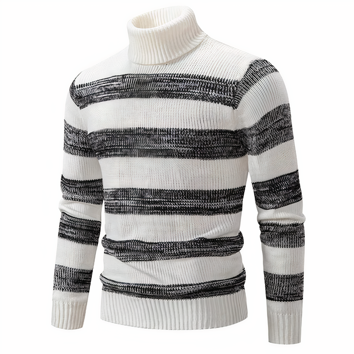 Stilla | Stilfuld Patchwork Striktrøje til Mænd