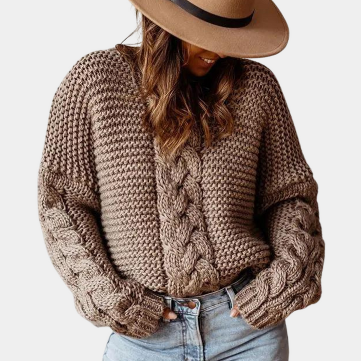 Stilla | Moderigtig Strikket Sweater til Kvinder