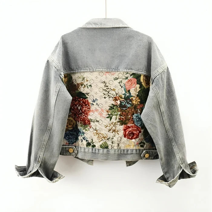 Stilla | Jeansjakke Dame - Miljøvenlig 100% Økologisk Bomuld Cropped Design