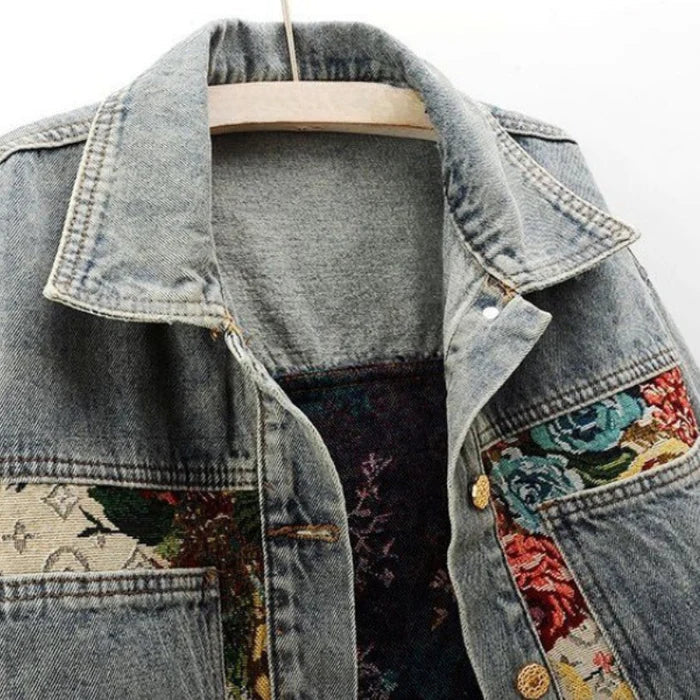 Stilla | Jeansjakke Dame - Miljøvenlig 100% Økologisk Bomuld Cropped Design
