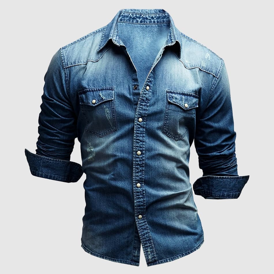 Stilla | Denim Polo Skjorte