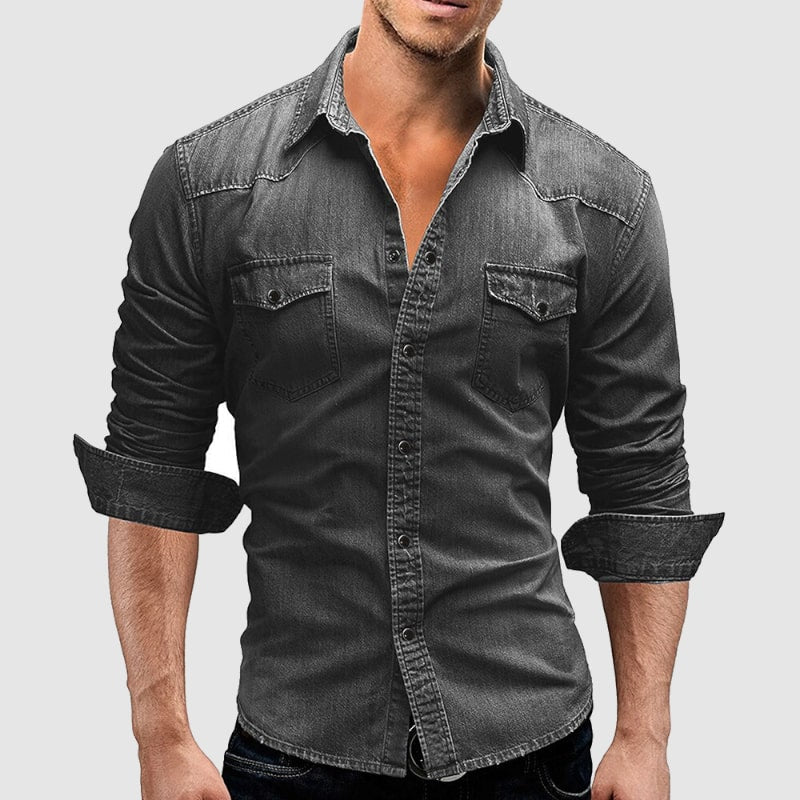 Stilla | Denim Polo Skjorte
