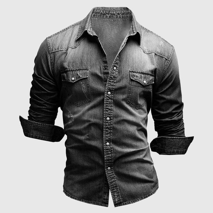 Stilla | Denim Polo Skjorte