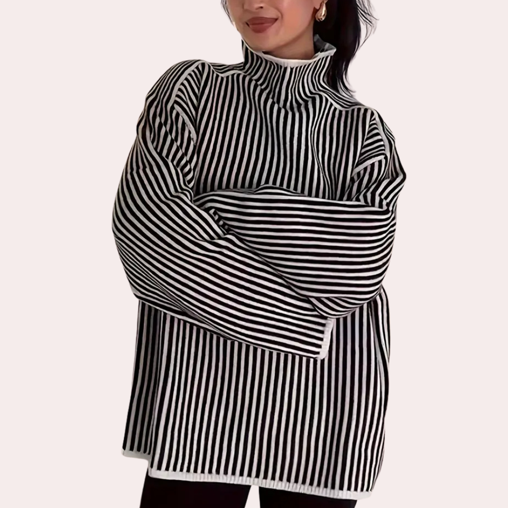 Stilla | Klassisk Stribet Sweater til Damer