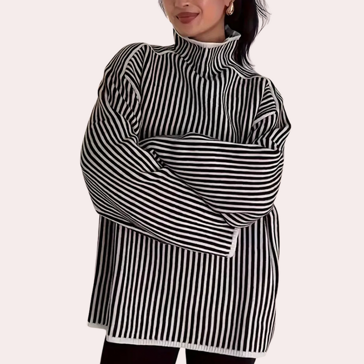 Stilla | Klassisk Stribet Sweater til Damer