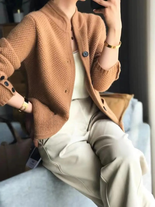 Stilla | Dame Vest - Uldblanding Loose Fit med Knaplukning