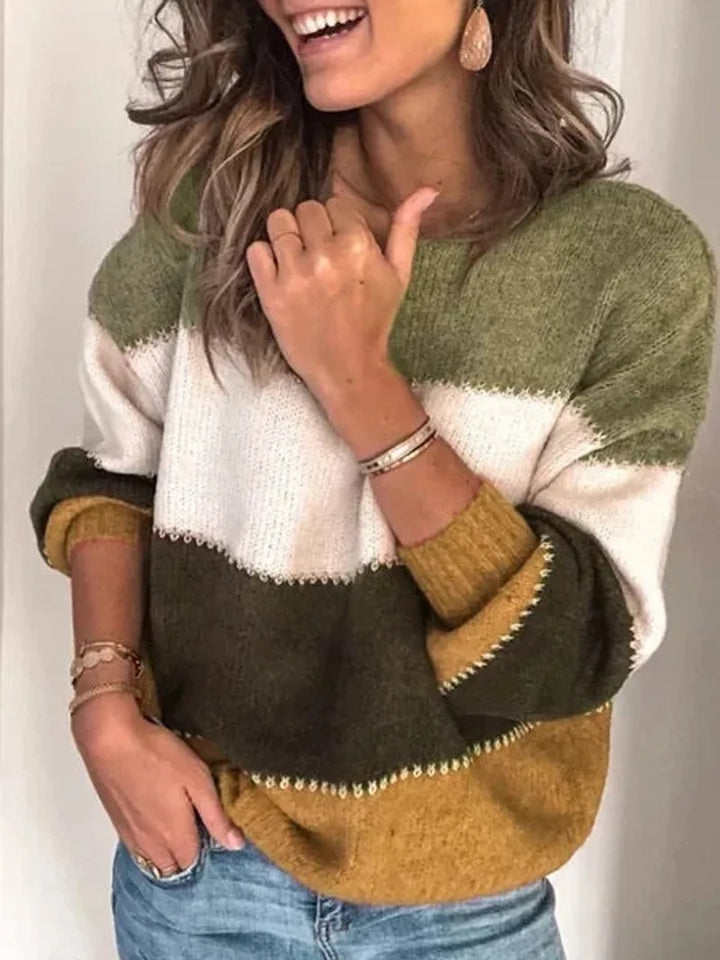 Stilla | Pullover Dame med Rund Halsudskæring