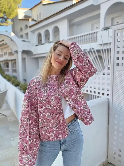 Stilla | Blomstret Print Jakke