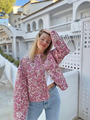 Stilla | Blomstret Print Jakke