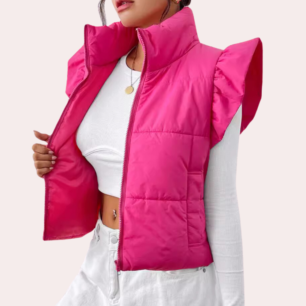 Stilla | Moderne Korte Stikkede Gilet til Kvinder
