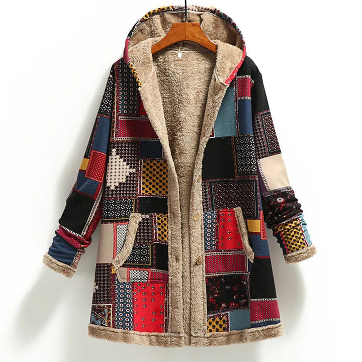 Stilla | Fuzzy Patchwork Jakke