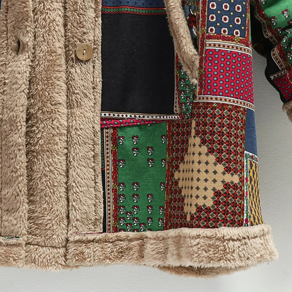 Stilla | Fuzzy Patchwork Jakke