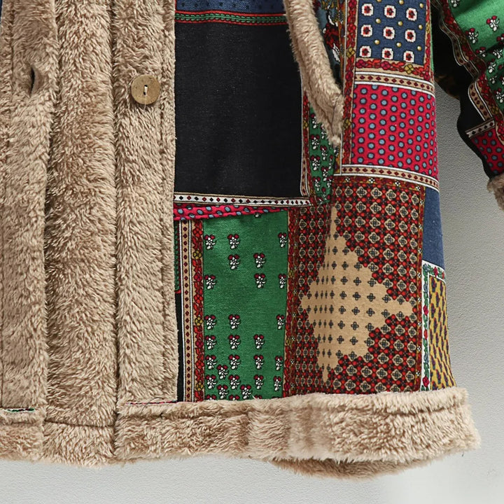 Stilla | Fuzzy Patchwork Jakke