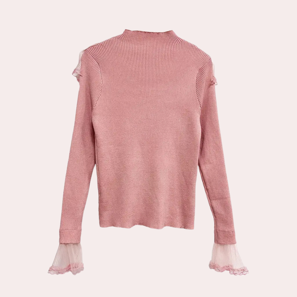 Stilla | Blonde Volang Sweater til Kvinder