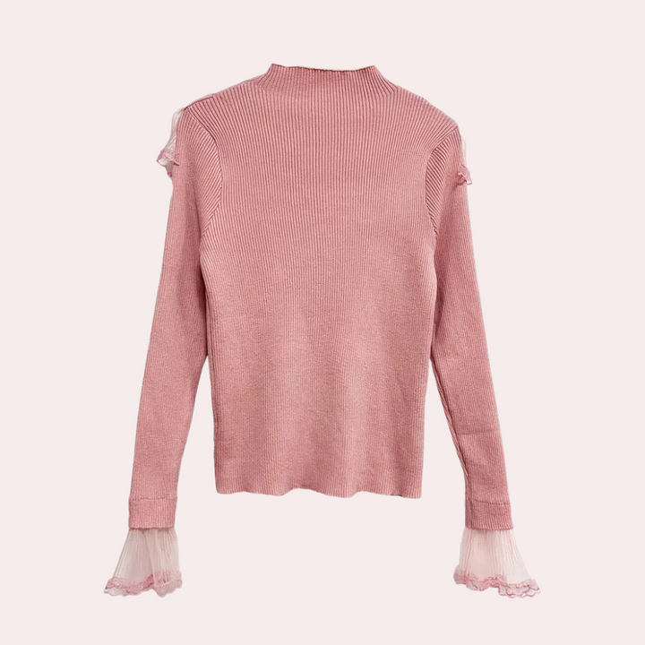 Stilla | Blonde Volang Sweater til Kvinder