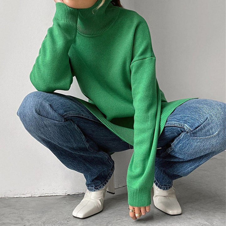 Stilla | Højkravepullover med Lange Ærmer