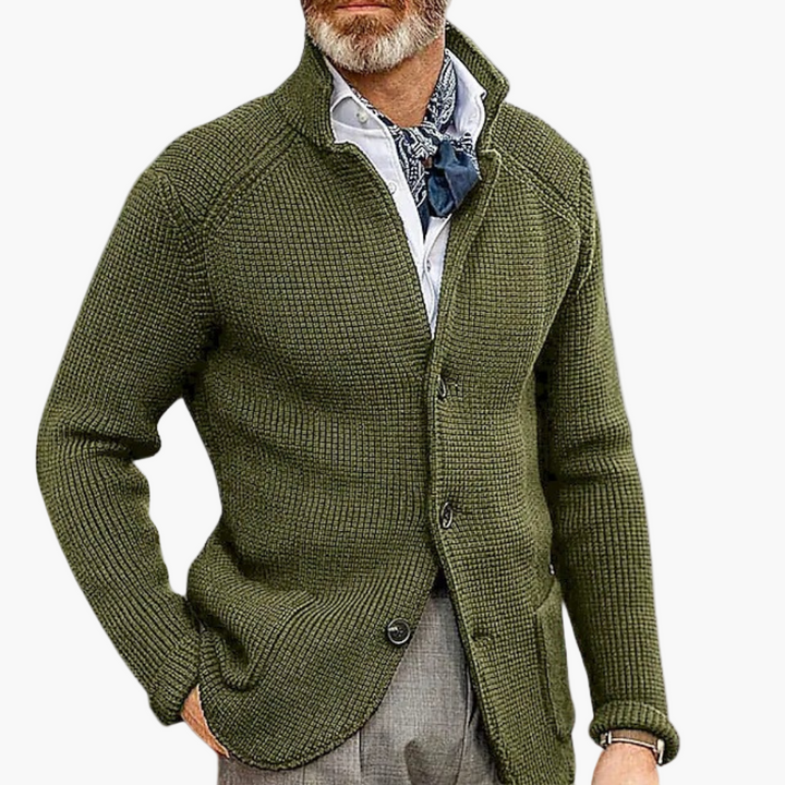 Stilla | Strikjakke - Klassisk Cardigan til Erhvervslivet & Fritid, Stilfuld Komfort