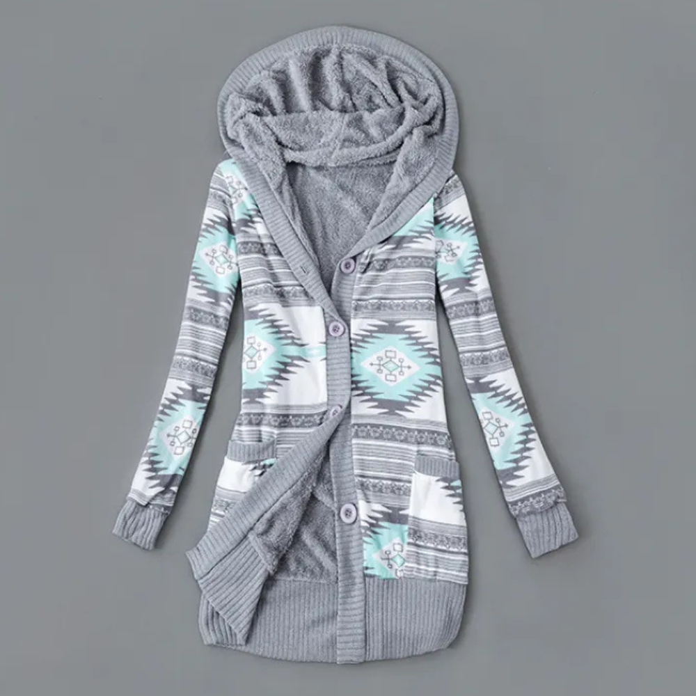Stilla | Trendy Cardigan med Hætte til Kvinder