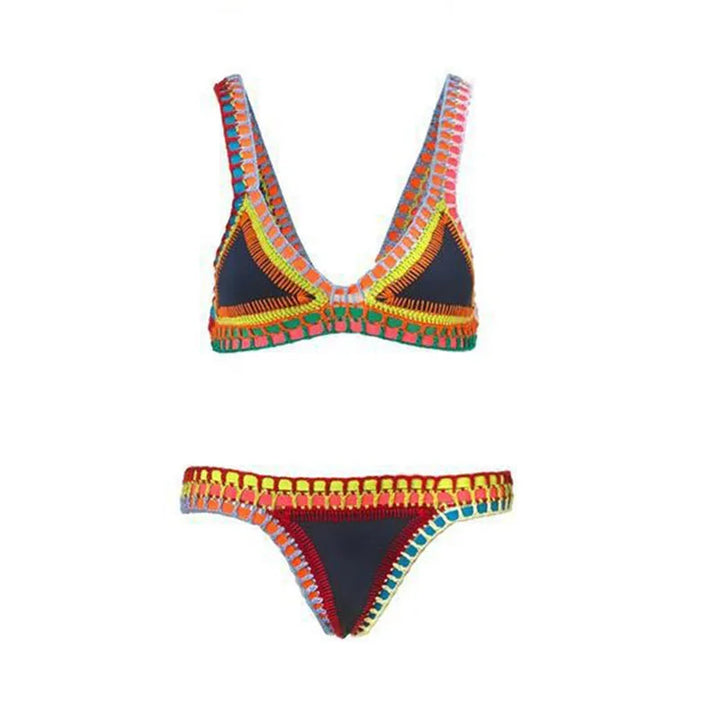 Skovae | Sexy Bikinis Sommer Kvinder Badedragt Hæklet Bikini-Sæt Badetøj Strand Badedragt Biquini Kvinde Monokini