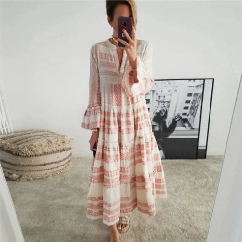 Stilla | Modekjole Med Geometrisk Print