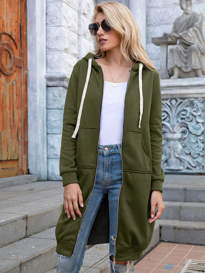 Stilla | Komfort Vintertrend Sweatshirt Med Lynlås Giver Stilfuld Varme