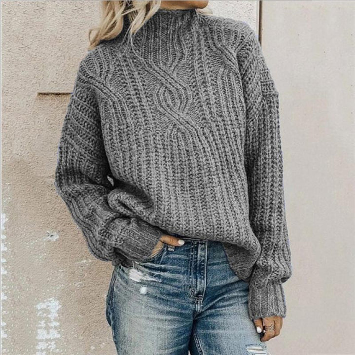 Stilla | Elegant Læderpullover Til Kvinder