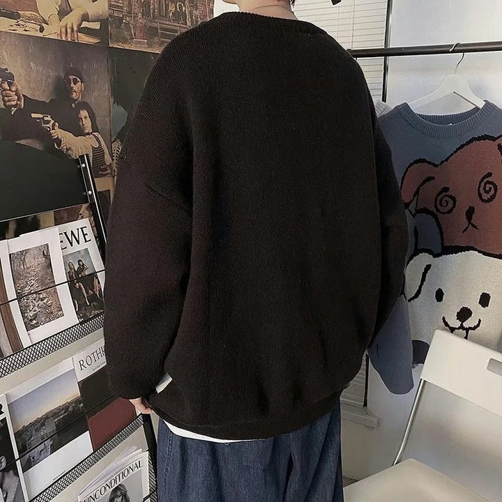 Stilla | Varm Pullover Med Hundemønster