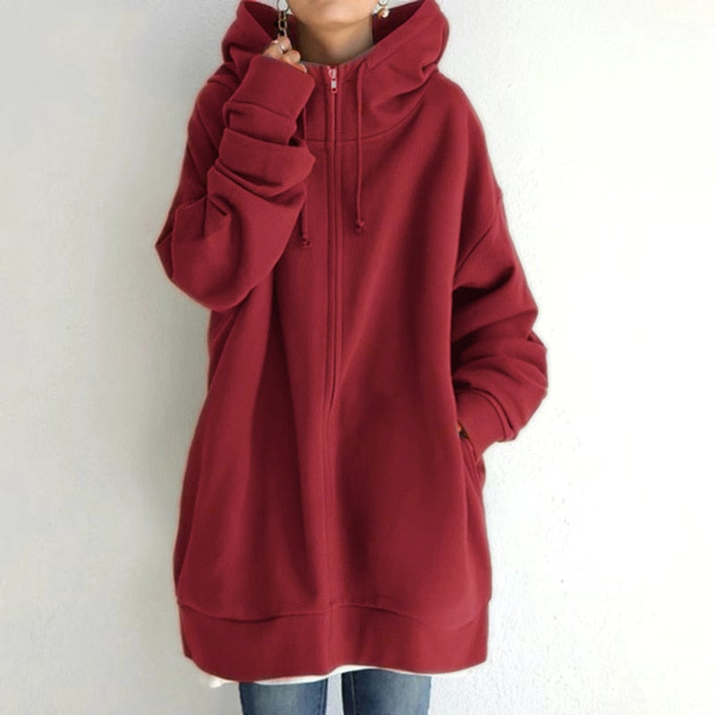 Stilla | Komfortabel Oversized-Vinter Hoodie Cassandra