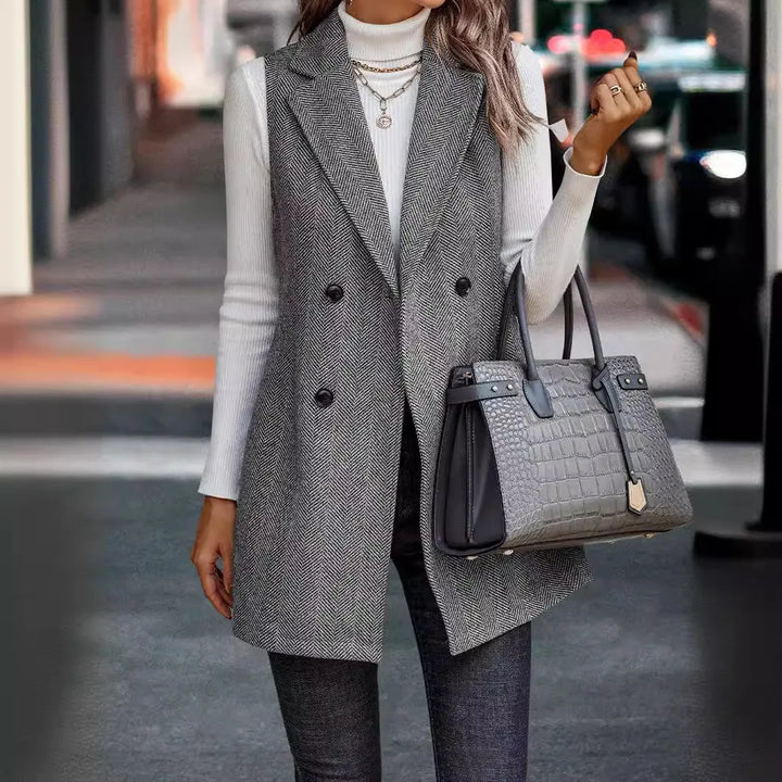 Stilla | Elegant damevest sommermode nyt ærmeløst outfit