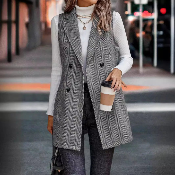 Stilla | Elegant damevest sommermode nyt ærmeløst outfit