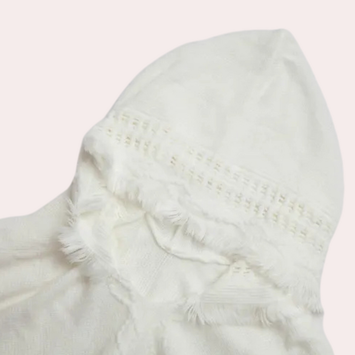 Stilla | Afslappet Hætteponcho Sweater til Damer