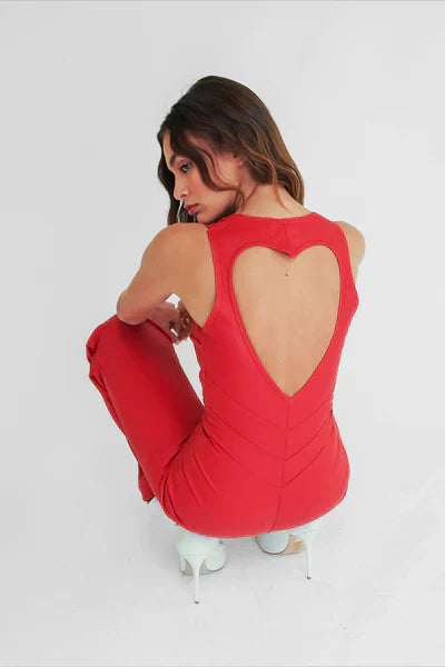 Skovae | Hollywood hjerteudskæring bodycon jumpsuit – stilfuld og figurvenlig