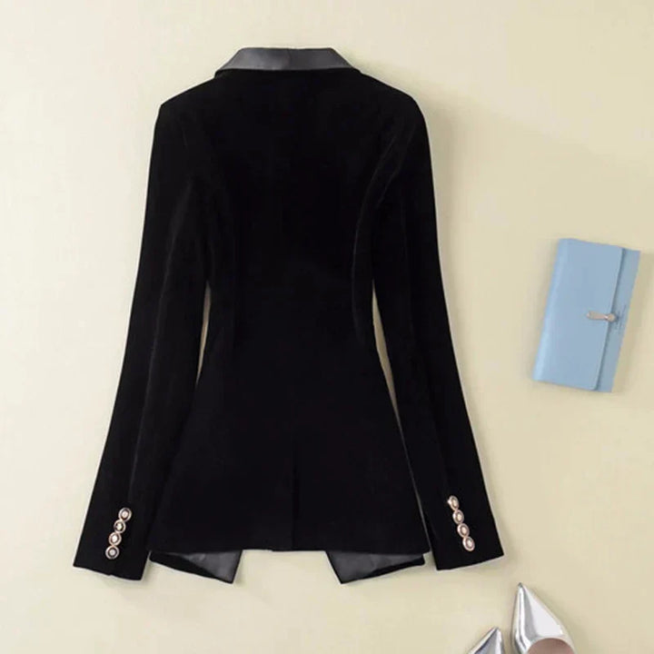 Stilla | Blazer i velour satin