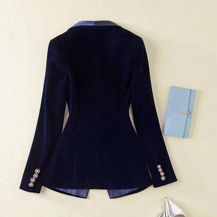 Stilla | Blazer i velour satin