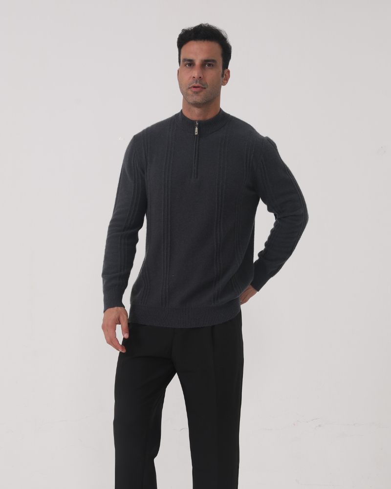 Stilla | Lynlås Sweater Fremstillet Af Uld